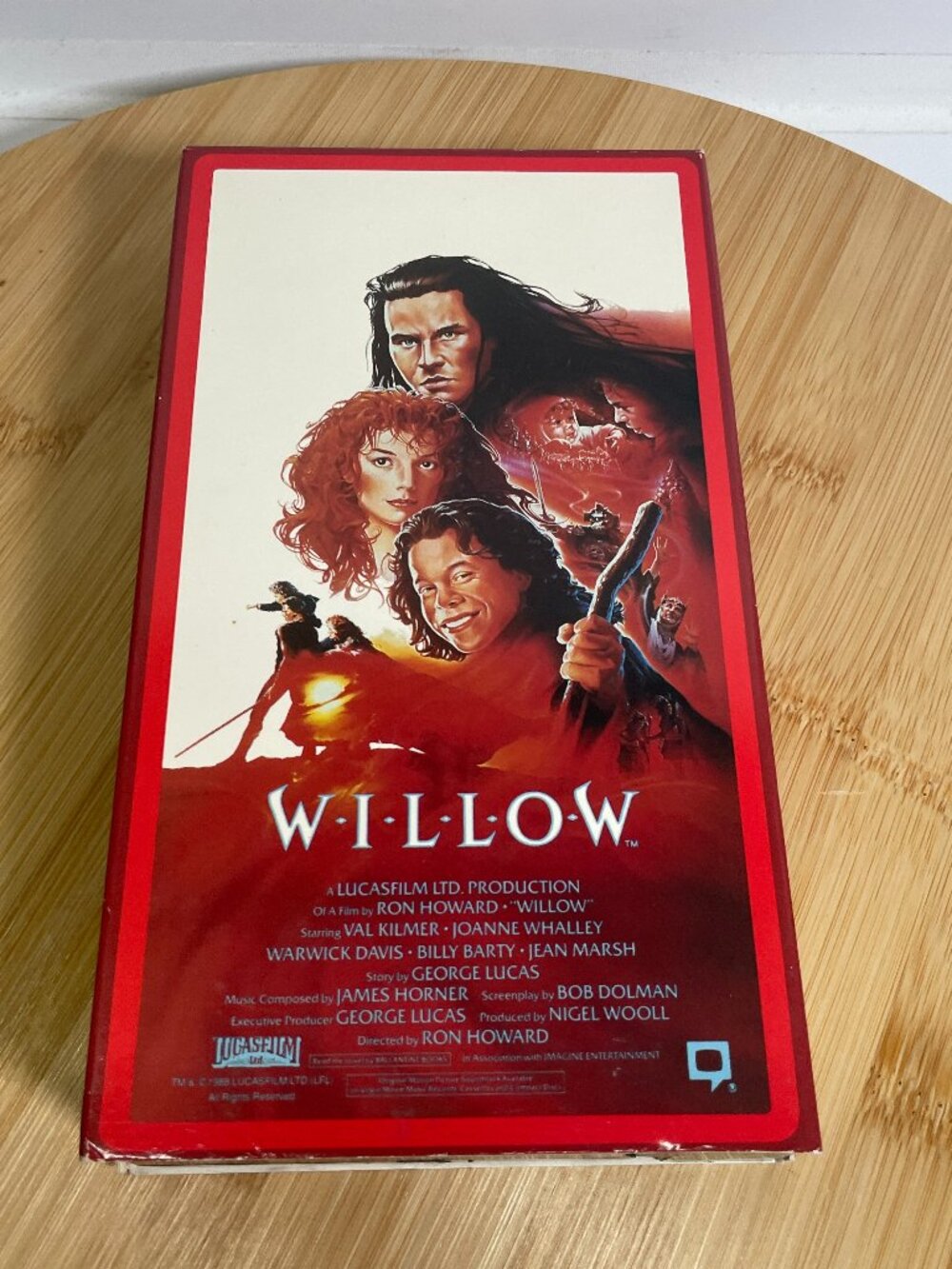 Vintage Willow VHS 1988 Val Kilmer Warwick Davis Ron Howard George Lucas